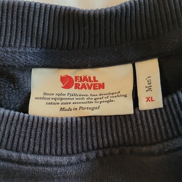 Fjallraven Blue Sweatshirt Classic Crew Neck - Picture 2 of 6
